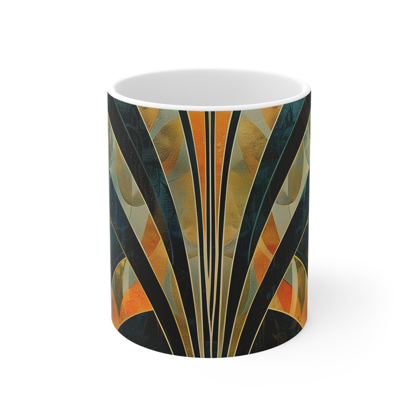 Chic Abstract Deco Coffee Mug | Mugs | 11 oz, Ceramic, Coffee Mugs, Home & Living, Kitchen, Mugs, Sublimation | Prints with Passion