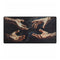Surreal Hands Reaching Toward Light — XL & XXL Desk Mat — Full Top-Down Artwork View