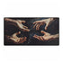 Surreal Hands Reaching Toward Light — XL & XXL Desk Mat — Full Top-Down Artwork View
