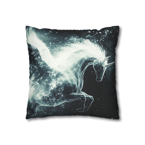 Plasma Trail Behind Winged Centaur Double-Sided Square Cushion Cover