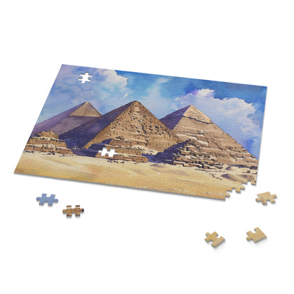 Pyramids Watercolor Jigsaw Puzzle