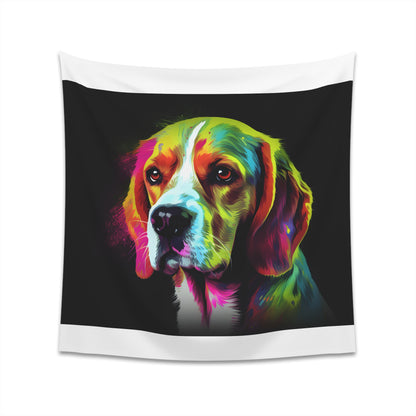 "Beagle Bliss Tapestry - Cozy and Charming Dog Lover Home Decor - Perfect Gift - Available in 2 Sizes"