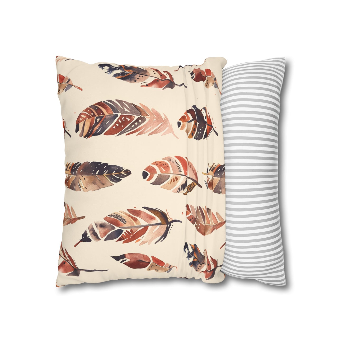 "Boho Feathers Pillowcase Collection: Add whimsy to your bedroom with cozy bohemian vibes"