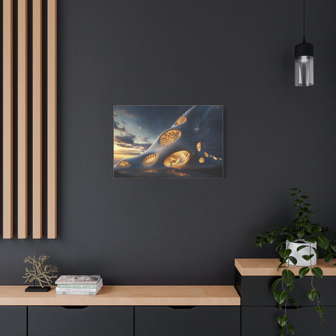 Space Cathedral Shaped Like a Seashell — Canvas Wall Art — Product Detail View 8