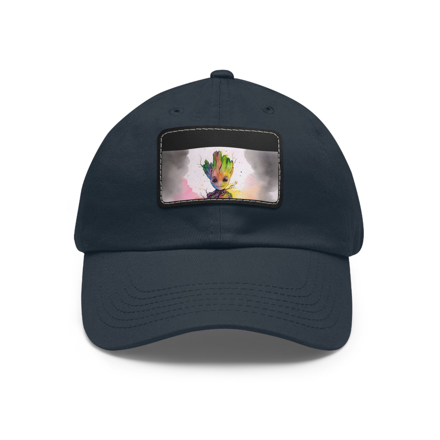 Neon Watercolor Baby Groot Baseball Cap