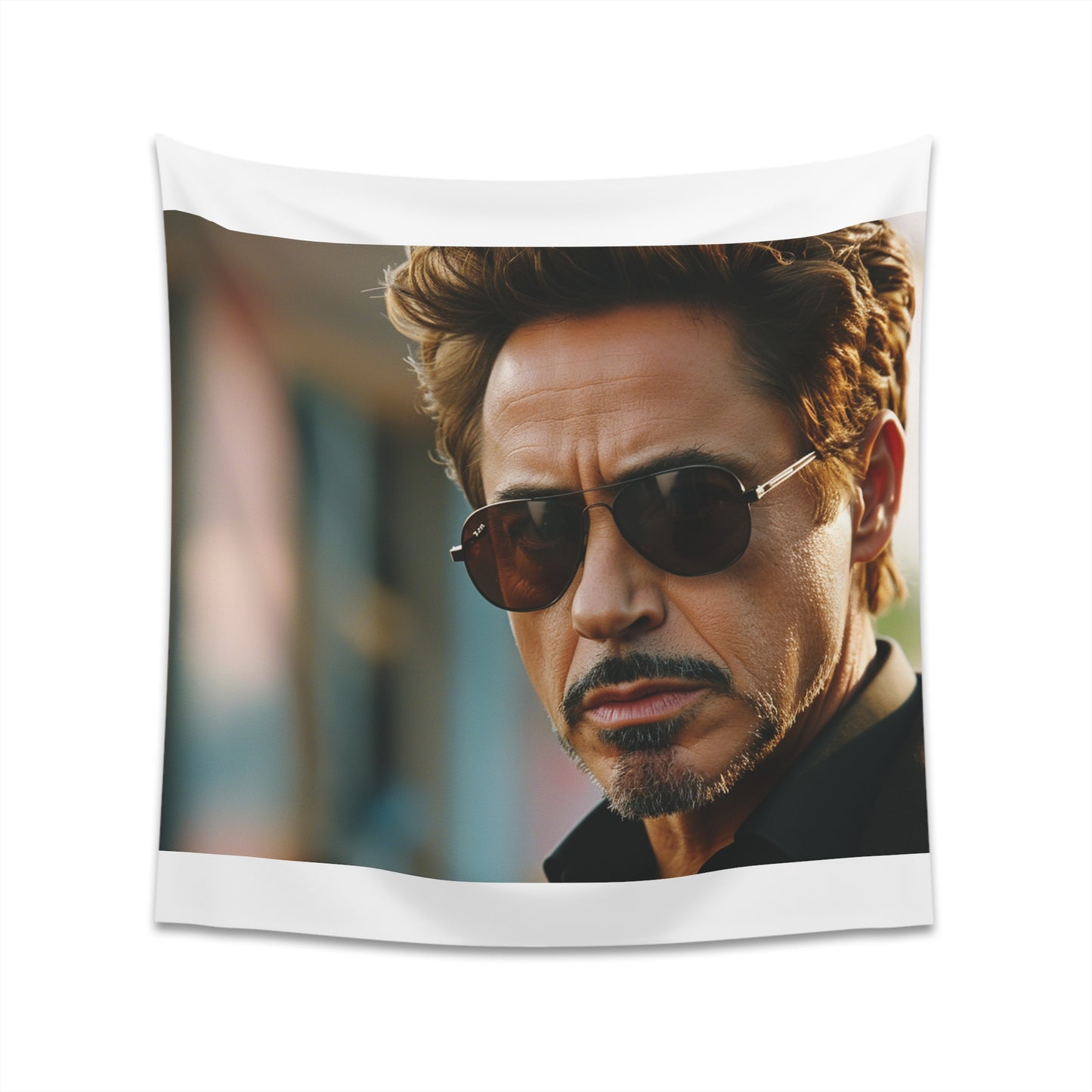 Stylish RDJ Tapestry: Capturing Robert Downey Jr.'s charm and charisma, this high-quality tapestry is perfect for movie buffs and fans. Celebrate Hollywood with this comfortable and stylish decor piece.