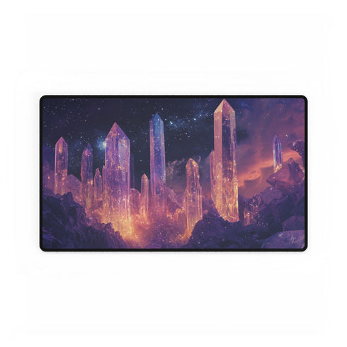 Stardust Crystal Canyon Cosmic Nebula XXL Extended Desk Mat - View 2 | Prints With Passion