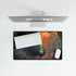 Ghost Peacock in Pixel Forest — XL & XXL Desk Mat — Product Detail View 8