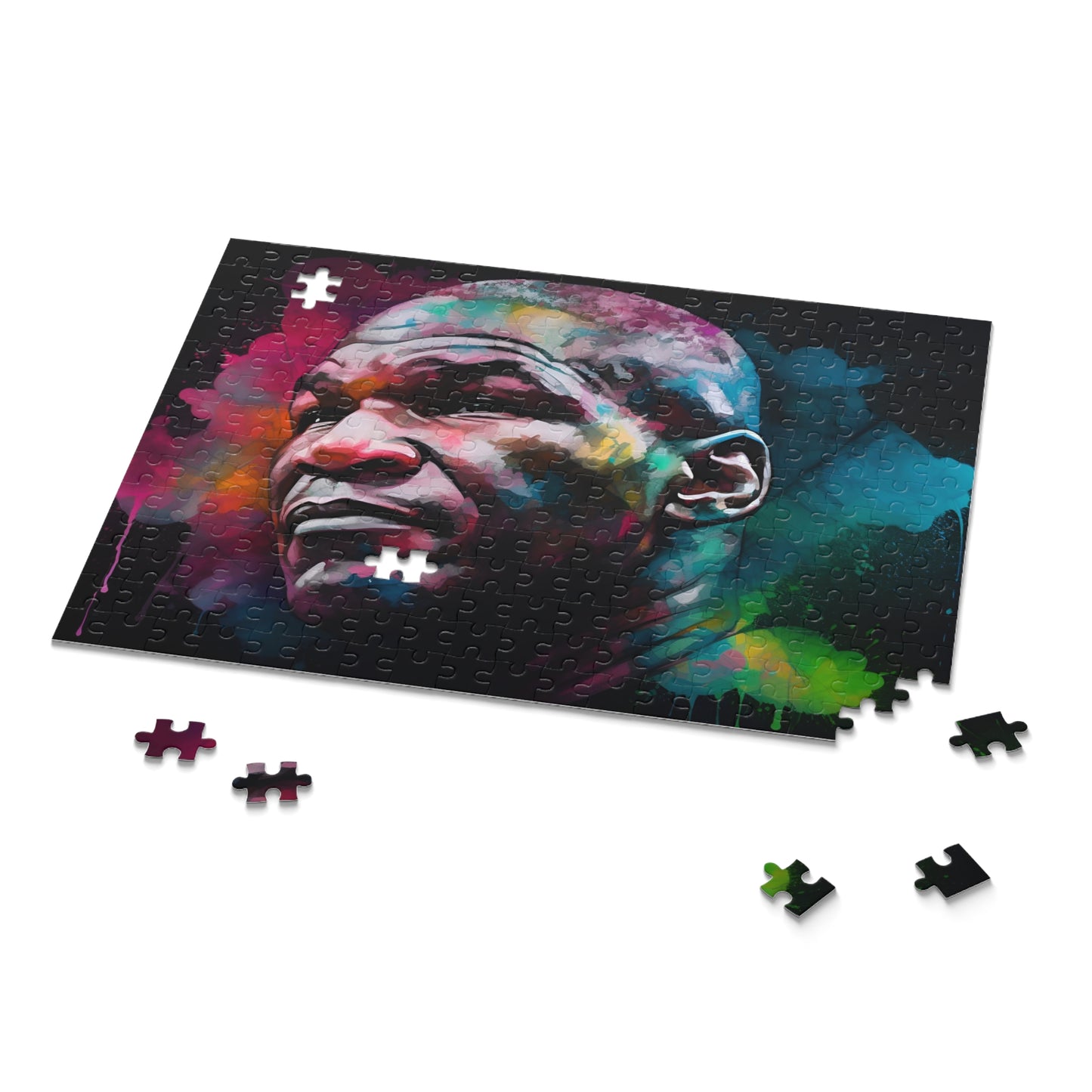 Tyson Watercolor Neon Jigsaw Puzzle