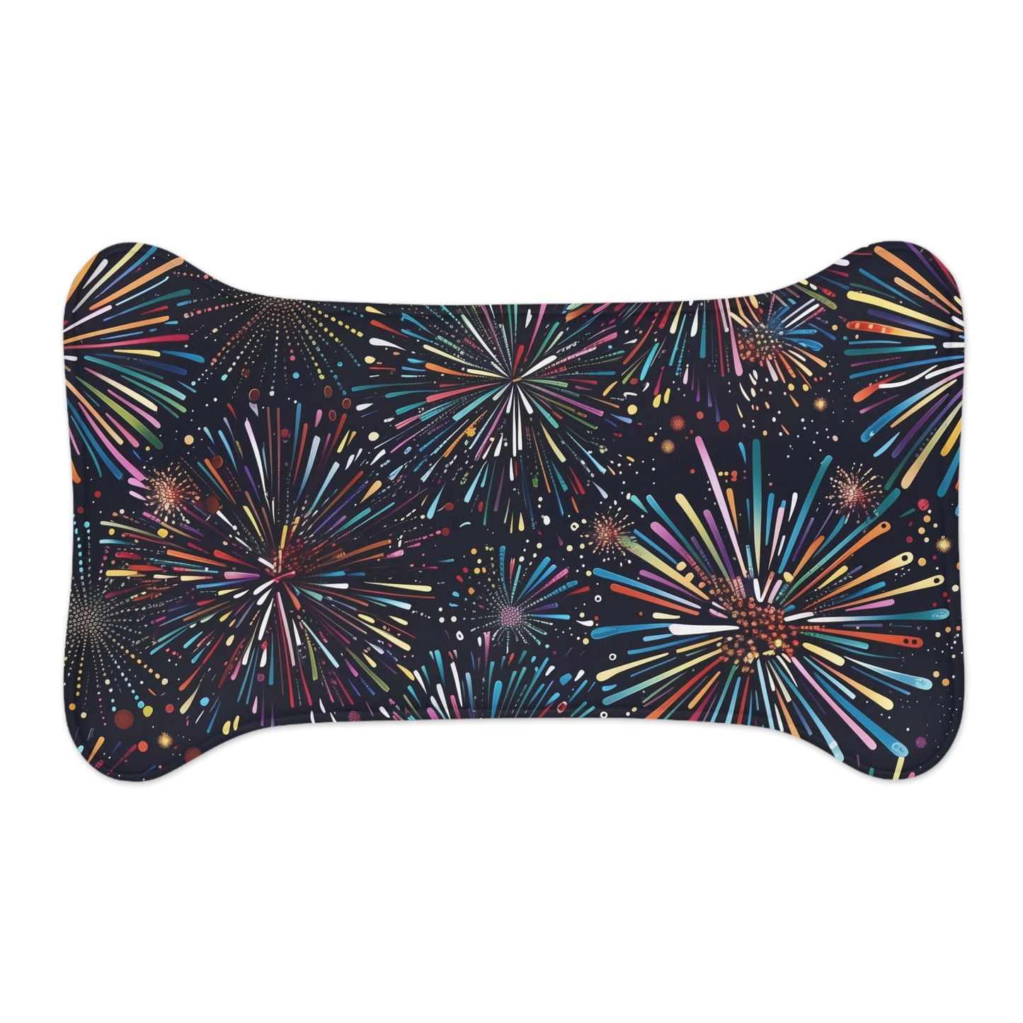 Fireworks Pet Feeding Mat