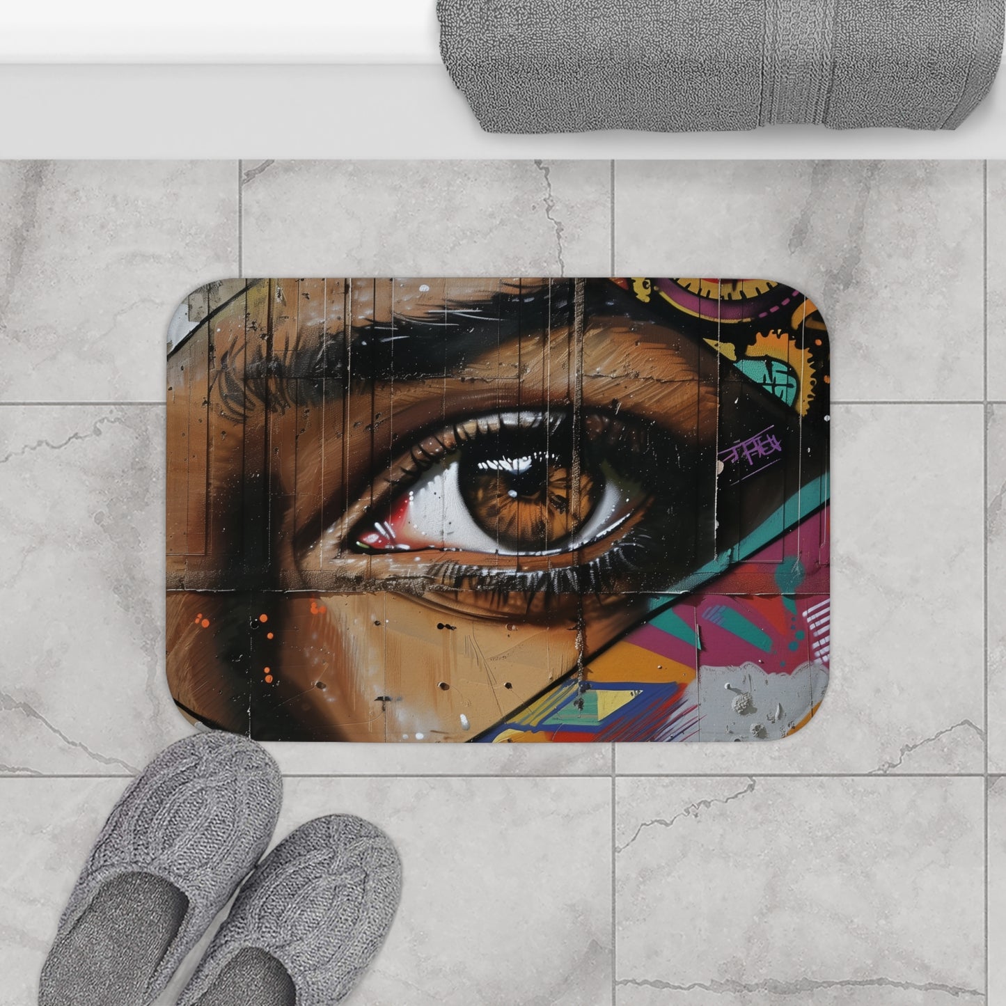 Urban Art Splash Bath Mat