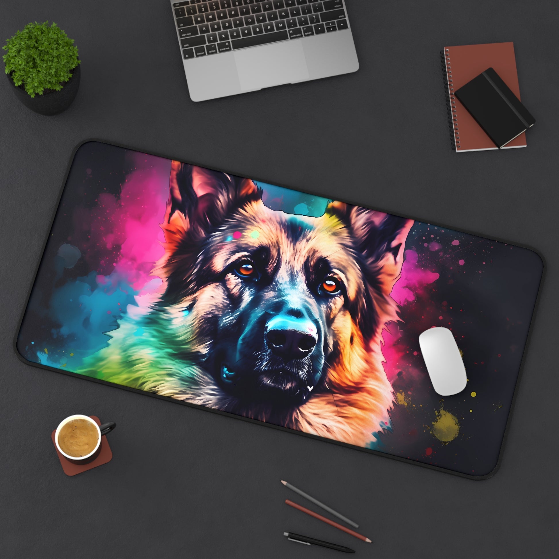 German Shepherd Desk Protector | Desk Mat | Accessories, Back-to-School, Desk, Fall Bestsellers, Home & Living, Mouse pad, Mouse Pads, Mousepad, Seasonal Picks, Stationery, TikTok | Prints with Passion