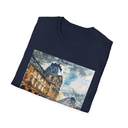 ## The Louvre in Watercolor: A Parisian Dream on a T-shirt