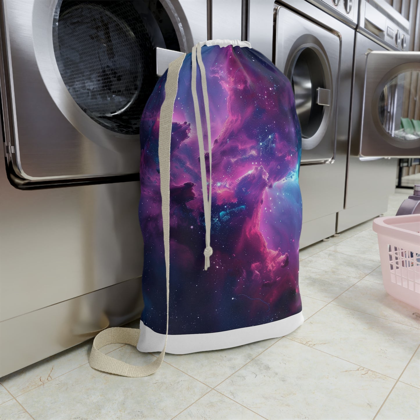 Neon Space Galaxy Laundry Bag | Home Decor | Accessories, All Over Print, AOP, Bags, Laundry, Sublimation | Prints with Passion