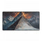 Ancient Mountain Split by Lightning — XL & XXL Desk Mat — Full Top-Down Artwork View