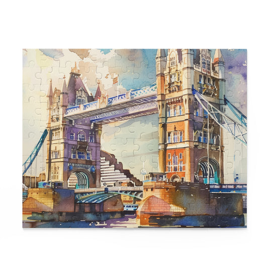 London Watercolor Tower Bridge Puzzle