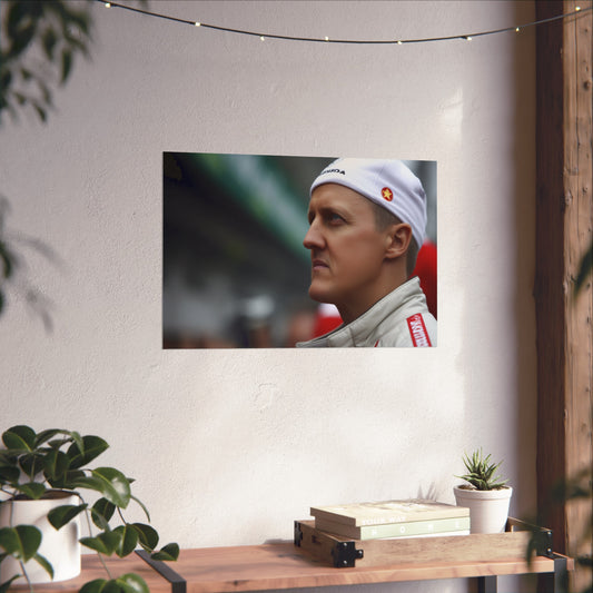 and legendary spirit of this iconic Formula One champion. Adorn your walls with this vibrant tribute to one of the greatest drivers of all time. Perfect for all seasons and makes a great gift for any motorsport enthusiast. Check out this stunning poster now!