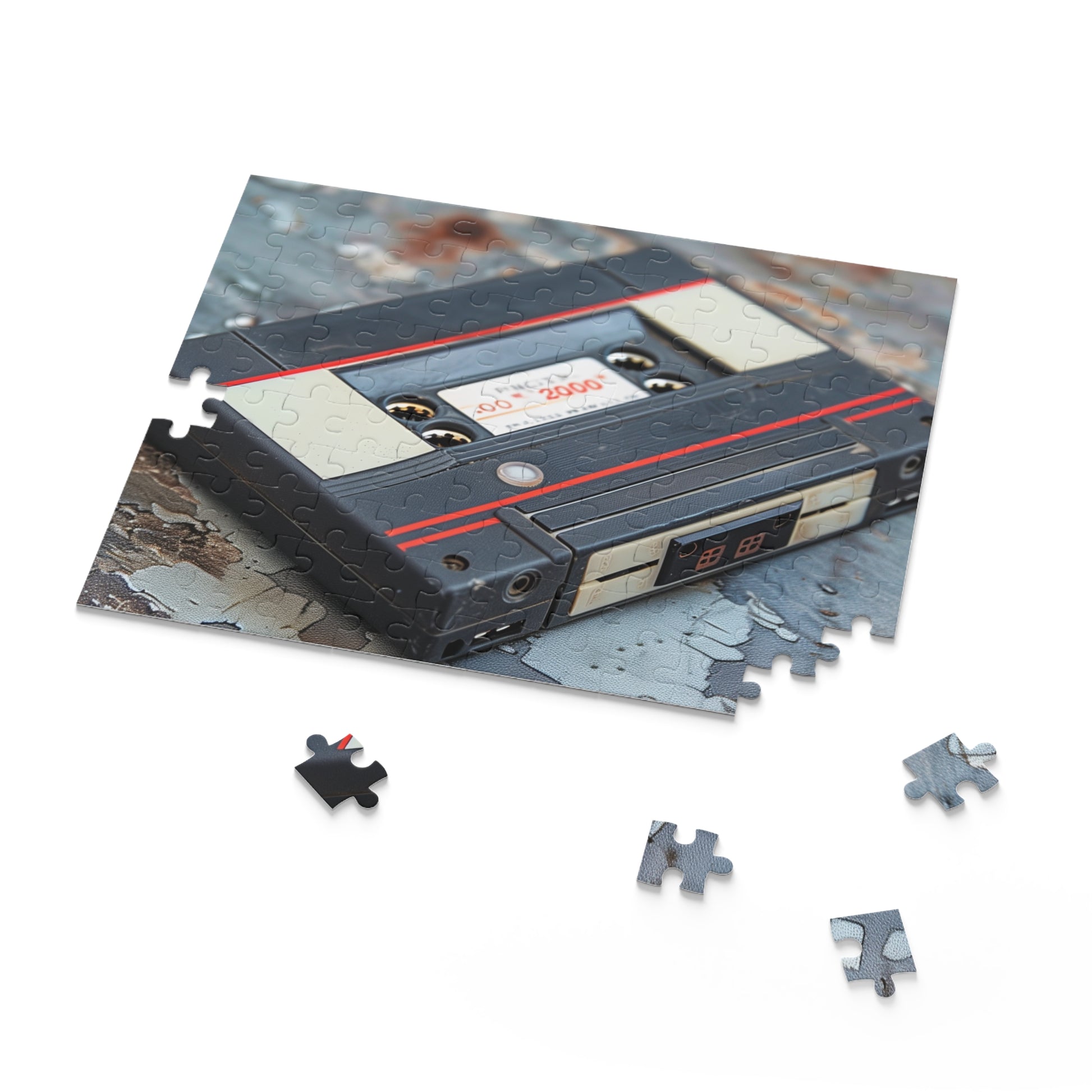 Retro Cassette Tape Puzzle - Colorful and intricate jigsaw puzzle for music lovers