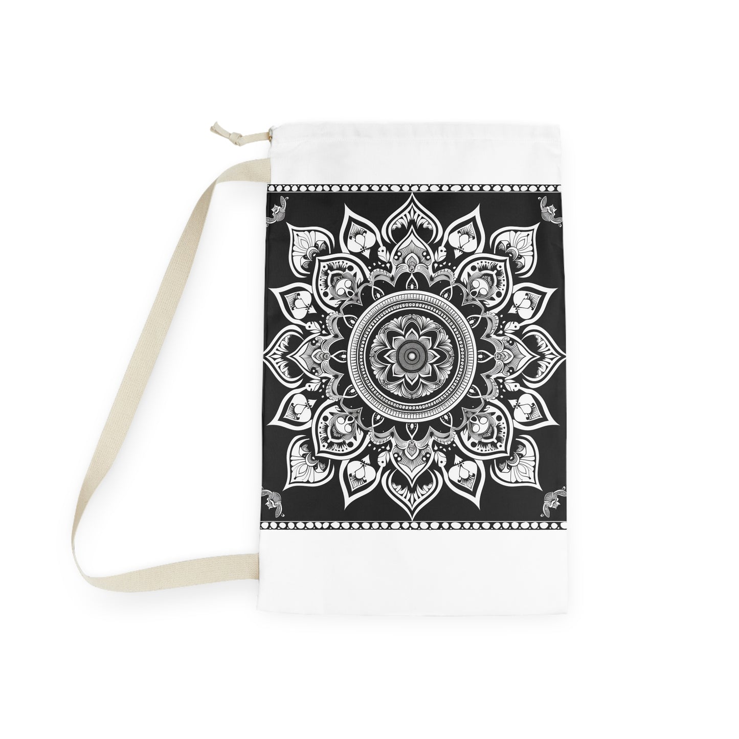 Zen Mandala Laundry Bag with durable material and beautiful pattern for stylish laundry routine