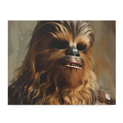 "Chewbacca Star Wars jigsaw puzzle with intricate artwork - perfect for galactic puzzle enthusiasts"