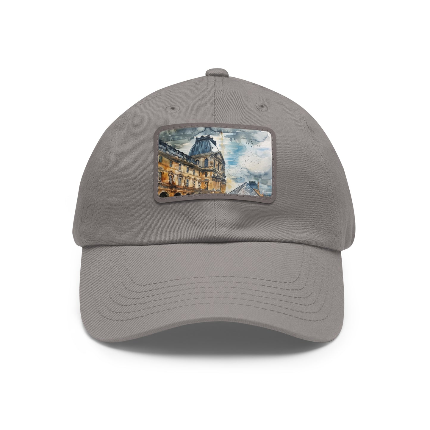 Parisian Charm Louvre Watercolor Cap