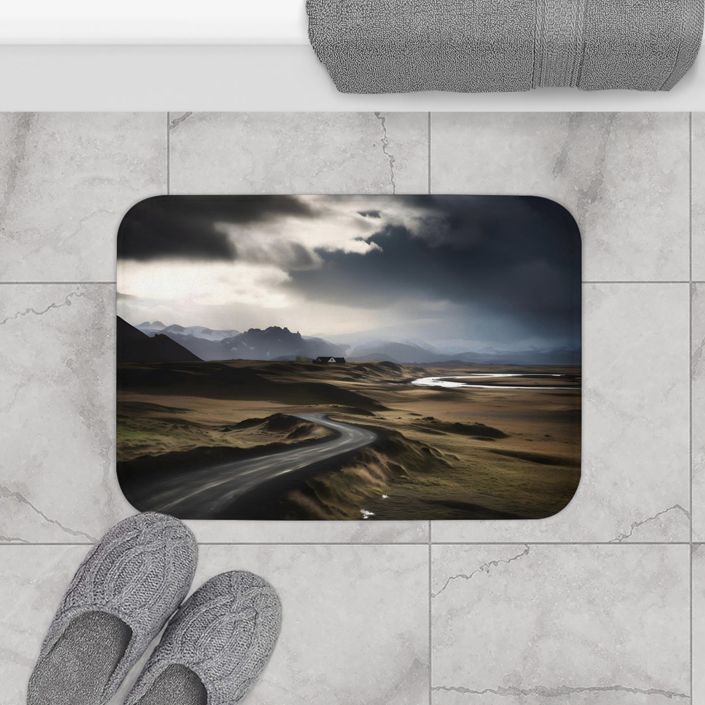 Icelandic Escape Bath Mat | Bath Mats | Bath, Bathroom, Home & Living, Indoor, Sublimation | Prints with Passion