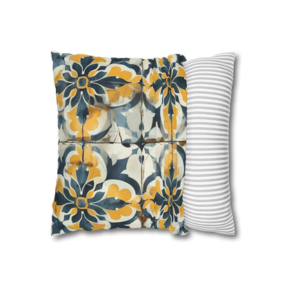 "Artisan Tiles Pillow Case - Elegant seamless pattern for sophisticated bedding transformation"