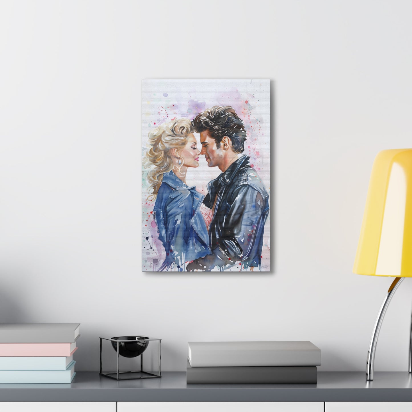 Summer Lovin: Sandy and Danny in Watercolor