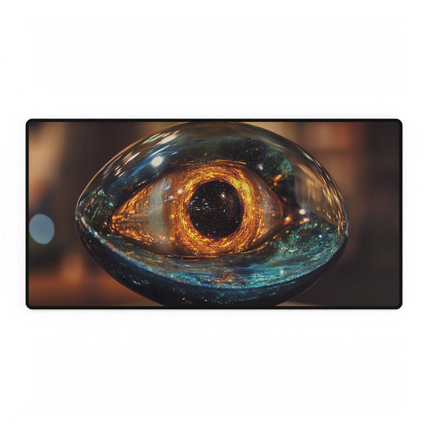 Glass Eye Watching Galactic Core (Edition II) — XL & XXL Desk Mat — Full Top-Down Artwork View
