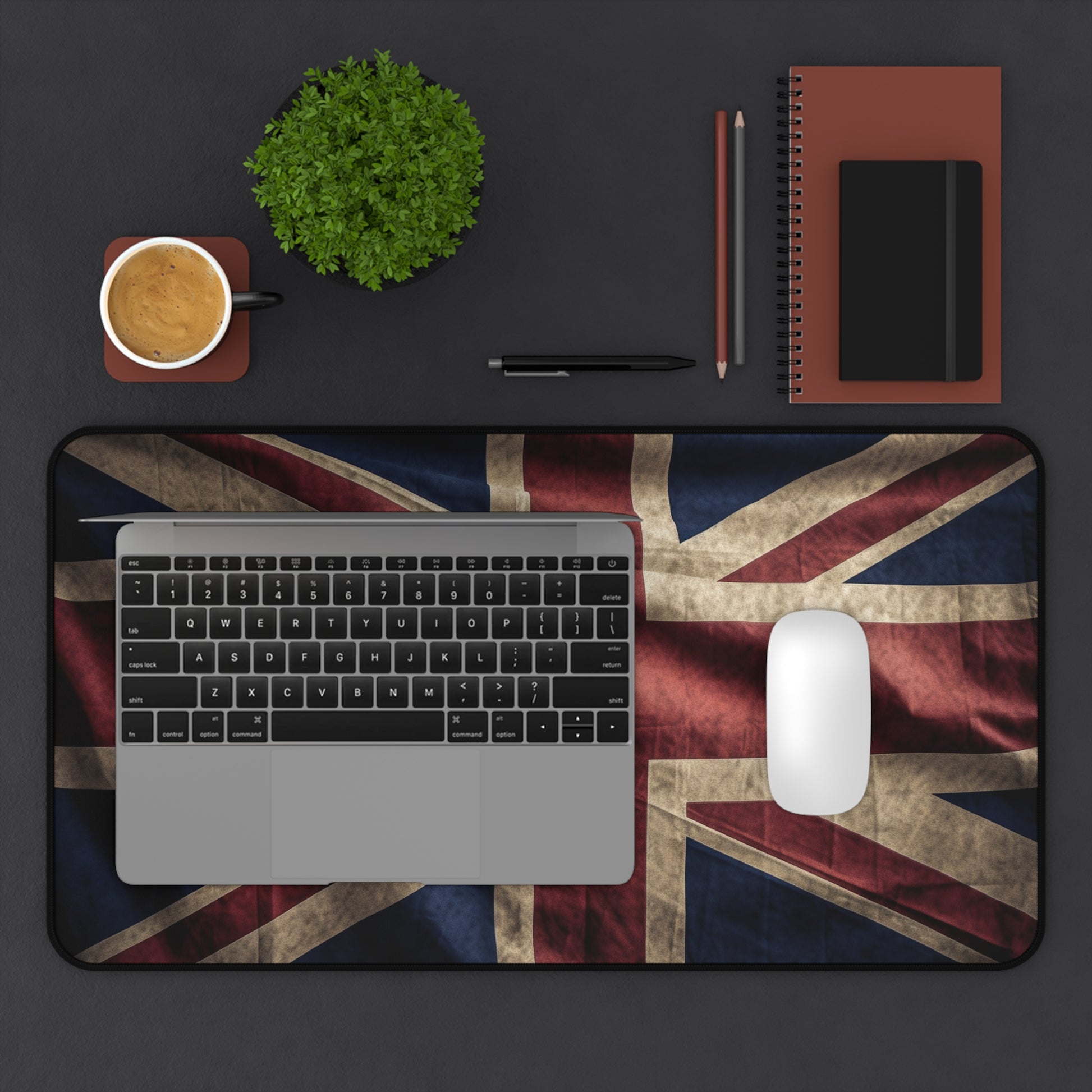 "Union Jack Great Britain desk mat - durable workspace accessory with British flair"