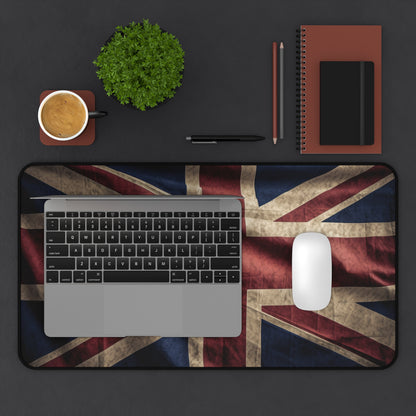 "Union Jack Great Britain desk mat - durable workspace accessory with British flair"