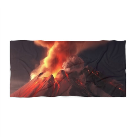 Volcano Paradise Beach Towel | Home Decor | Bath, Bathroom, Home & Living, Seasonal Picks, Summer Challenge Picks, Towel, Towels | Prints with Passion