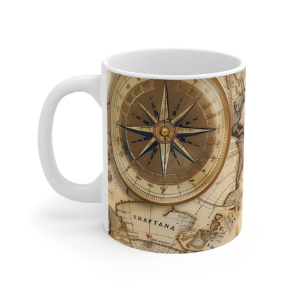 Traveler's Delight Vintage Maps Mug