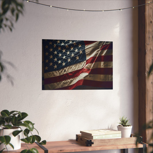 and blue hues embodies the nation's unwavering determination and boundless opportunity. Display this striking artwork in your home or office to celebrate the indomitable spirit of the United States. Made with high-quality materials