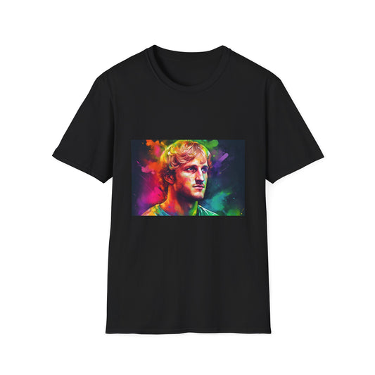 ⚡️ Maverick's Spirit: A Watercolor Tribute to Logan Paul's Unstoppable Energy | T-Shirt | content creator, entertainment personality, gaming streamer, influencer, internet personality, Logan Paul, podcast host, social media star, Vlogger, Youtuber | Prints with Passion