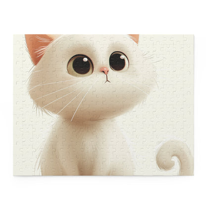 "Adorable Cartoon Cat Jigsaw Puzzle for Cat Lovers of All Ages"