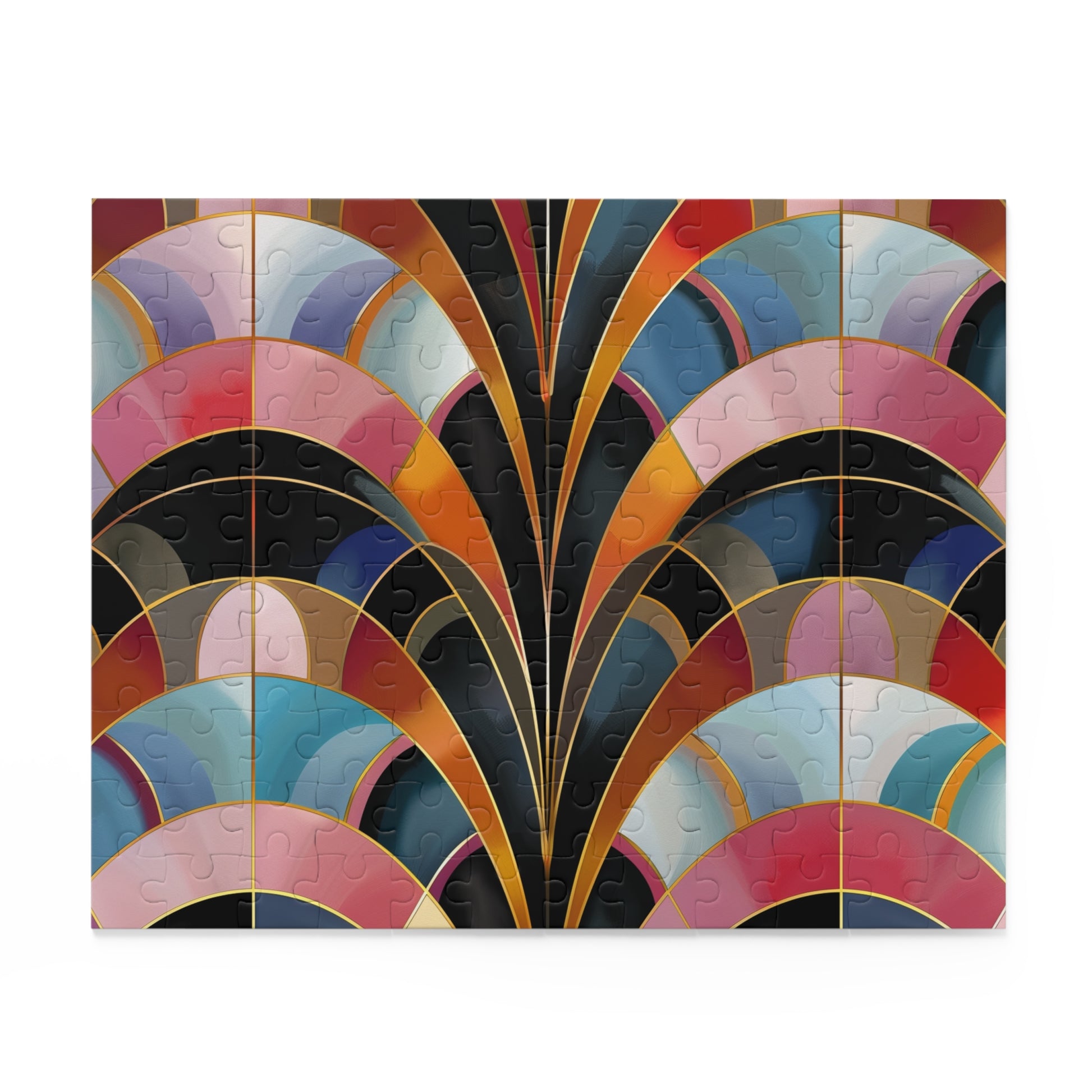 Abstract Deco Pattern Puzzle - Vibrant Art Deco jigsaw with intricate abstract designs, perfect for all skill levels.