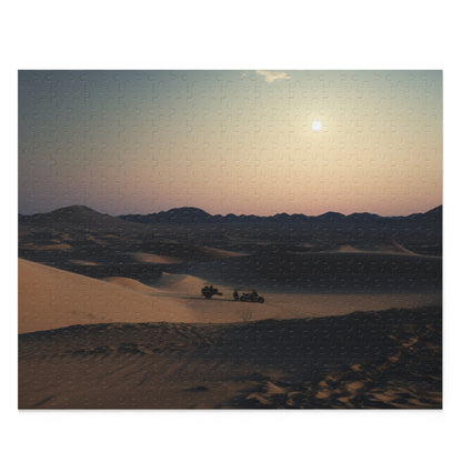 Stunning Moonlit Desert Sands Jigsaw Puzzle for Relaxation