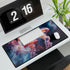 Space Jellyfish Swimming Through Nebula — XL & XXL Desk Mat — 3mm Non-Slip Natural Rubber Base Detail