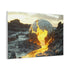 Crumbling Planet Leaking Golden Lava (Edition II) — Canvas Wall Art — Product Detail View 6