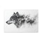 Ink Wolf Morphing into Smoke — Canvas Wall Art — Front Gallery-Wrapped Canvas View