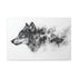 Ink Wolf Morphing into Smoke — Canvas Wall Art — Front Gallery-Wrapped Canvas View