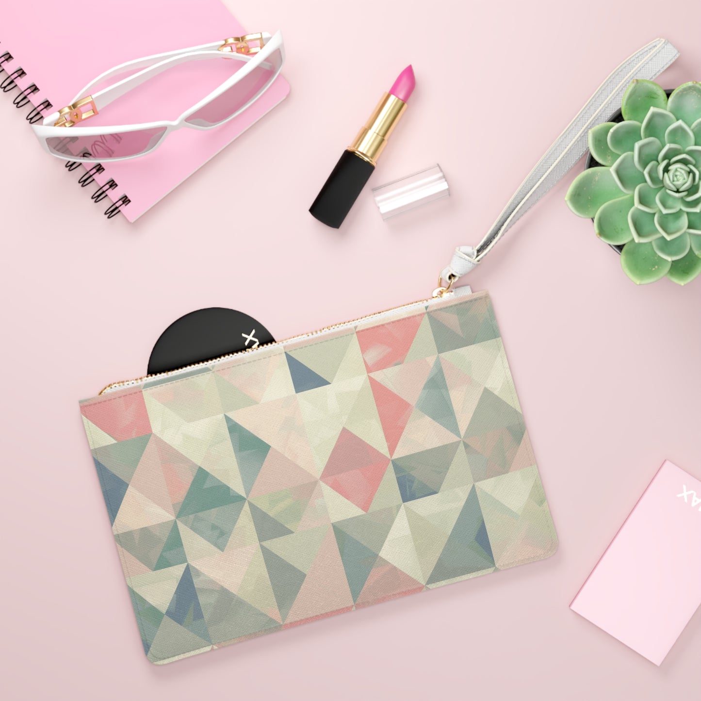 Pastel Geometrics Clutch Bag