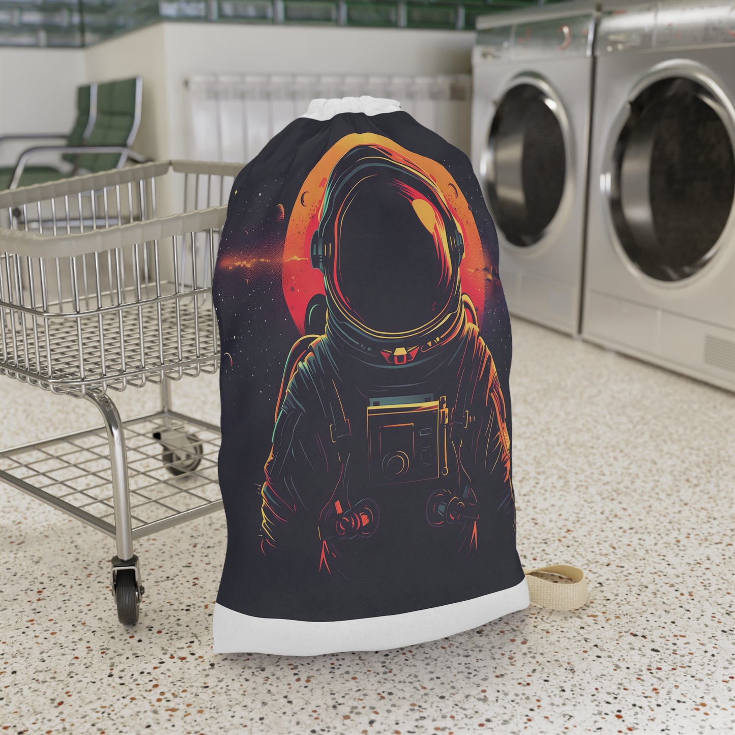 "Space Cadet Laundry Bag - Keep Your Dirty Laundry Organized with Astronaut-Approved Style"