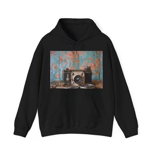 Vintage Hoodies Mens Timeless Journey Camera and Film Reel Journey | Hoodies | DTG, Hoodies, Men's Clothing, Regular fit, Unisex, Women's Clothing | Prints with Passion