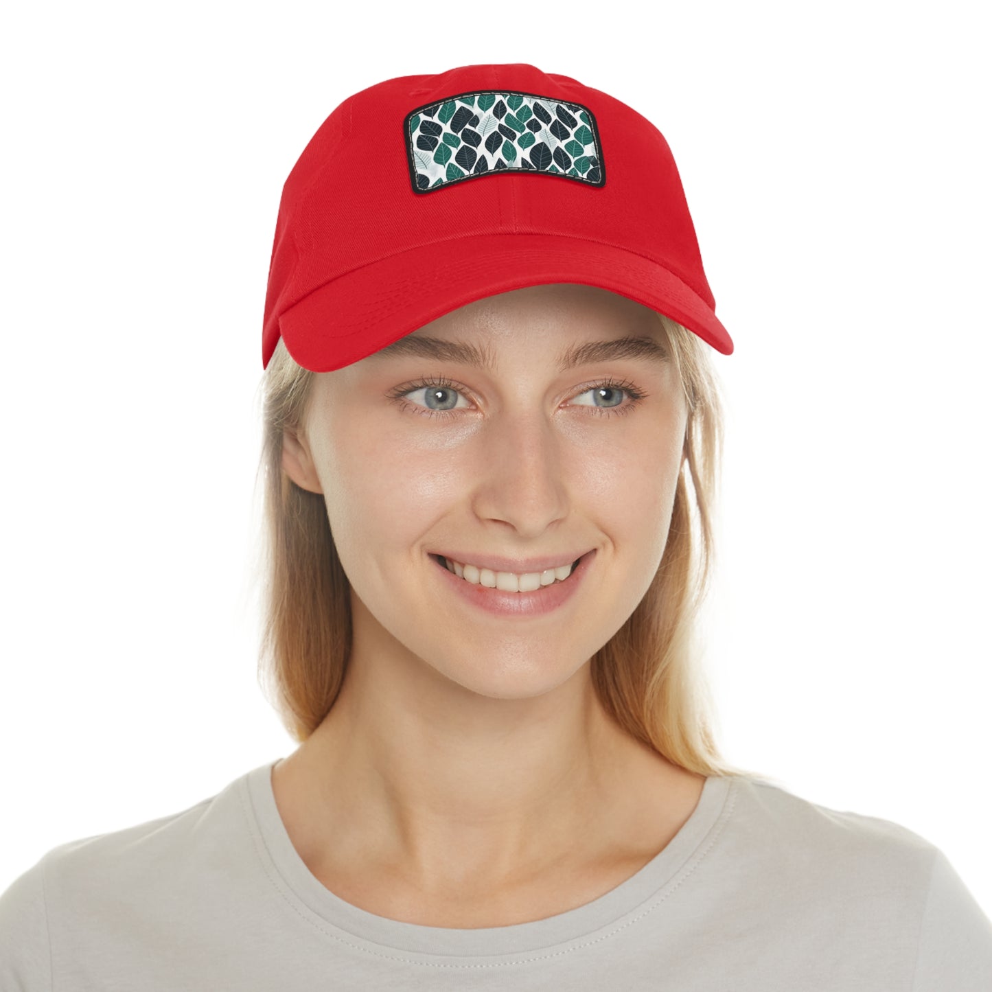 Green Ferret Leaf Pattern Baseball Cap