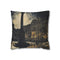 Trafalgar Square London Rainy Evening — 40×40 Cushion Cover — Front 40×40 cm Square Cushion View