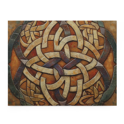 Intricate Celtic Knot Jigsaw Puzzle - vibrant colors and interwoven patterns engage the mind