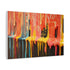 Dripping Paint Forming Universe — Canvas Wall Art — Side Profile & Stretched Corner Detail