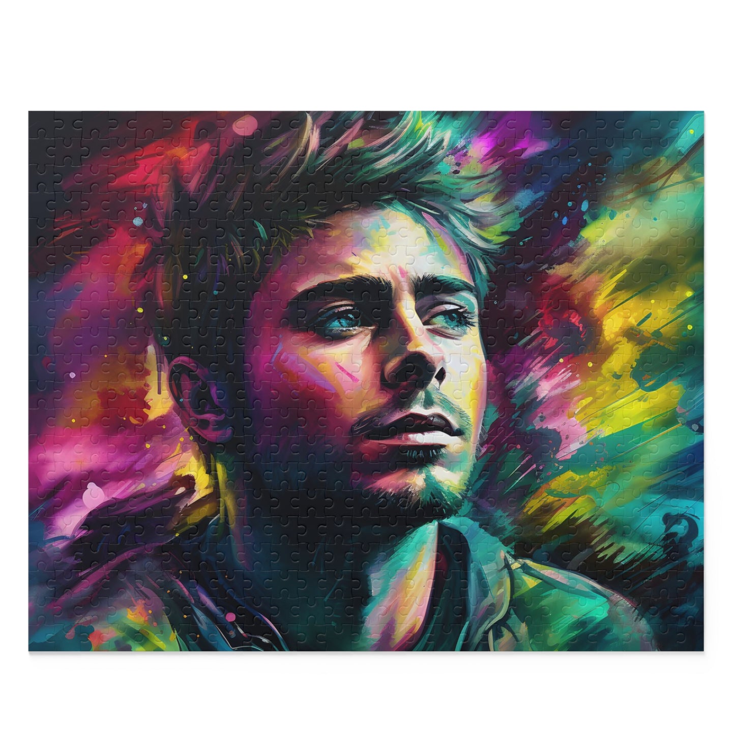 Zac Efron Neon Puzzle